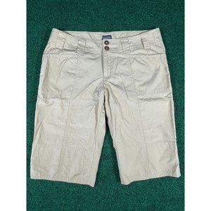 Patagonia Tan‎ Organic Cotton Outdoor Shorts Womens Sz 8